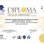 Medalia de aur EUROINVENT 2017