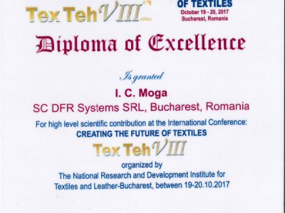 Diplomă TexTeh VIII - 2017
