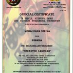 Official Certificate in Special Scientific Merit and Excellent International Cooperation – INFOINVENT 2017